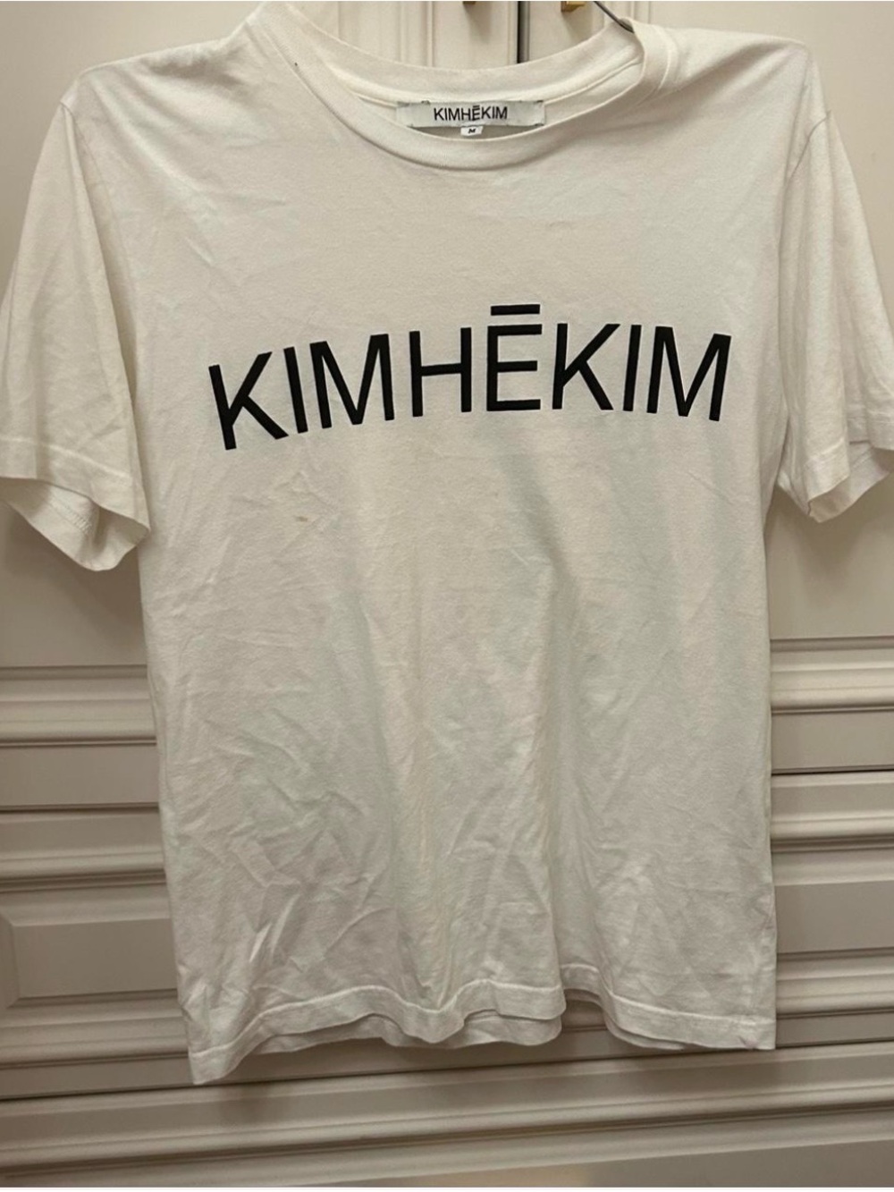 kimhekim White Logo Tank Top